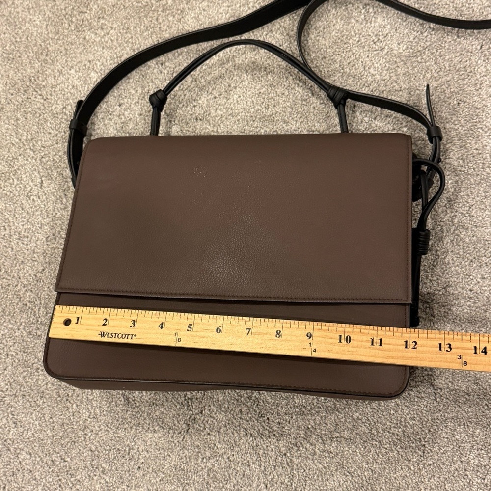Von Holzhausen “The Handheld” Satchel Chocolate Brown and Black Trim - Picture 14 of 16